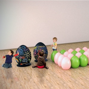 jajka wykonane z włókna szklanego do malowania przez dzieci